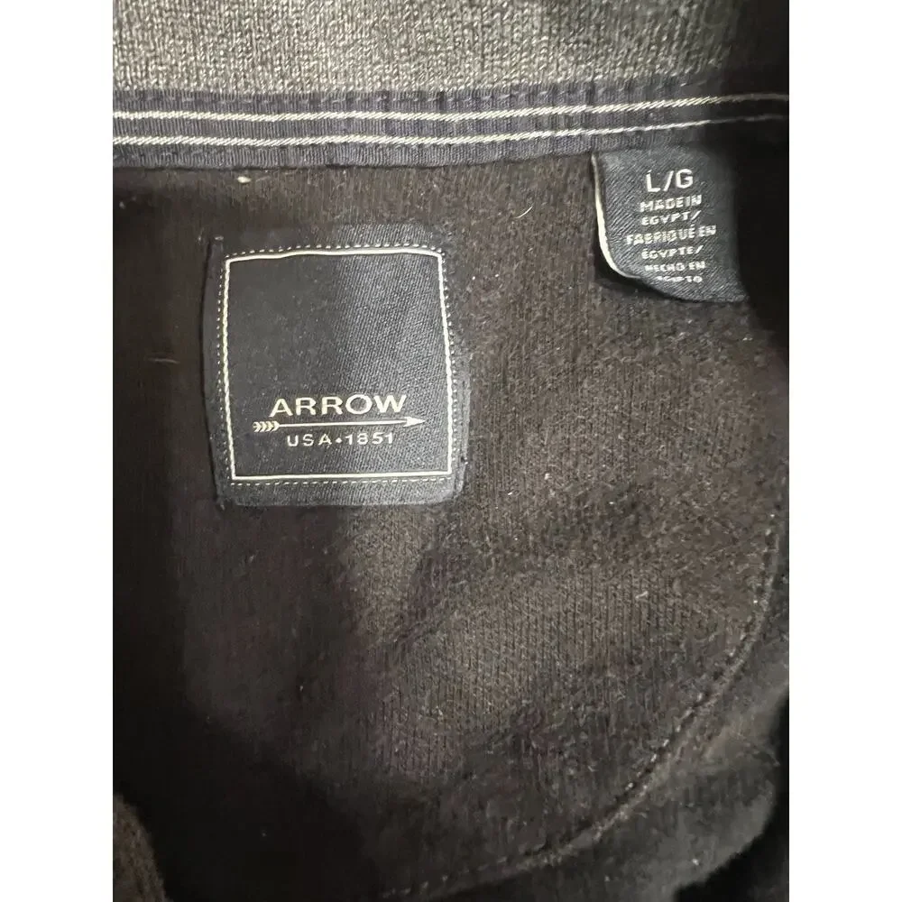 Arrow Pullover Sweater Men’s Large 1/4 Button Long Sleeve